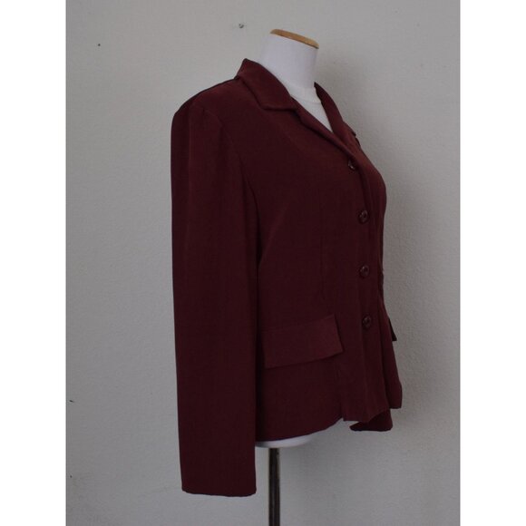 Vintage 90s Auburn Polyester/Spandex‎ Jacket size 12 - Picture 5 of 10